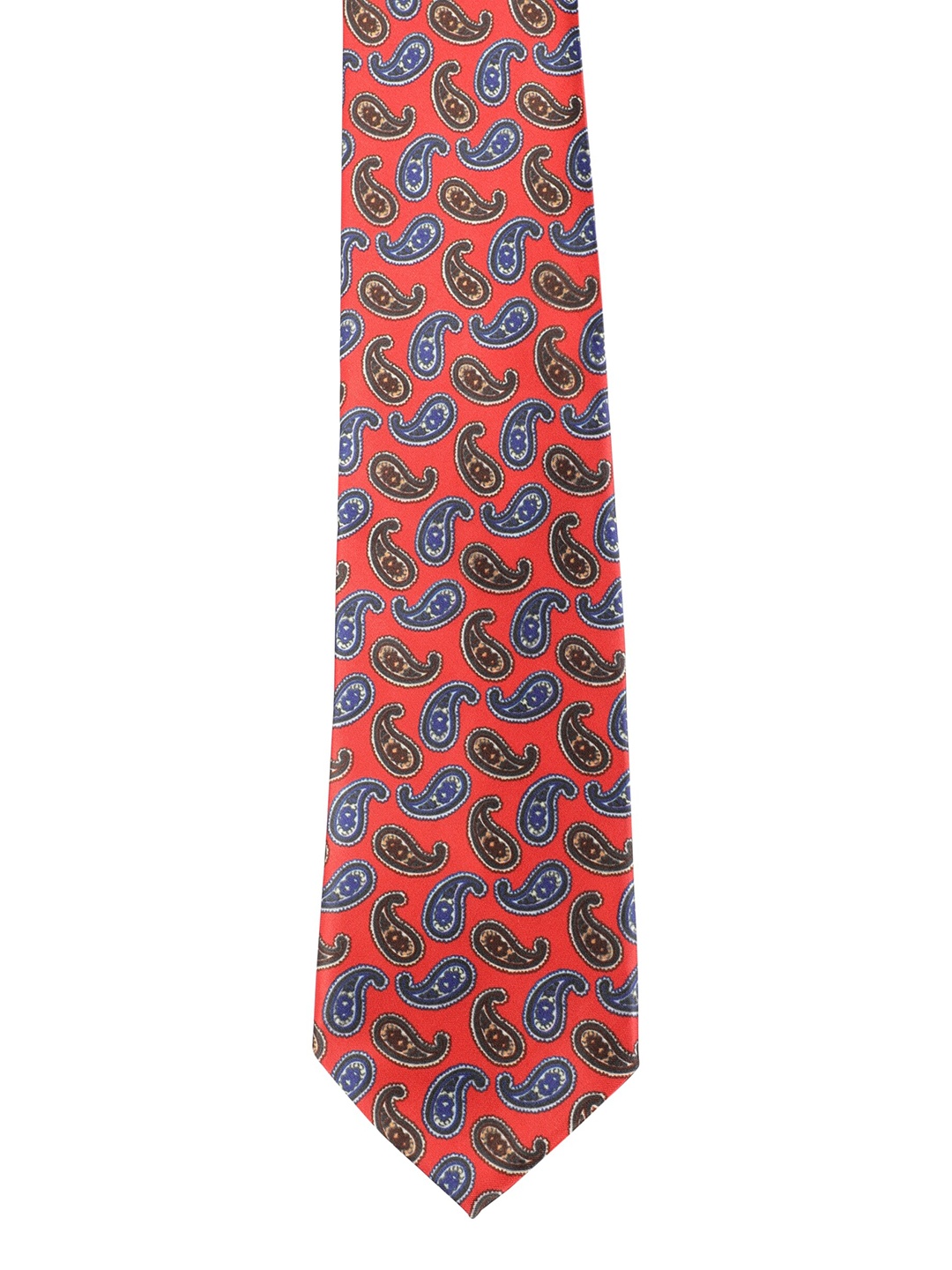 

Alvaro Castagnino Men Red & Blue Printed Broad Tie