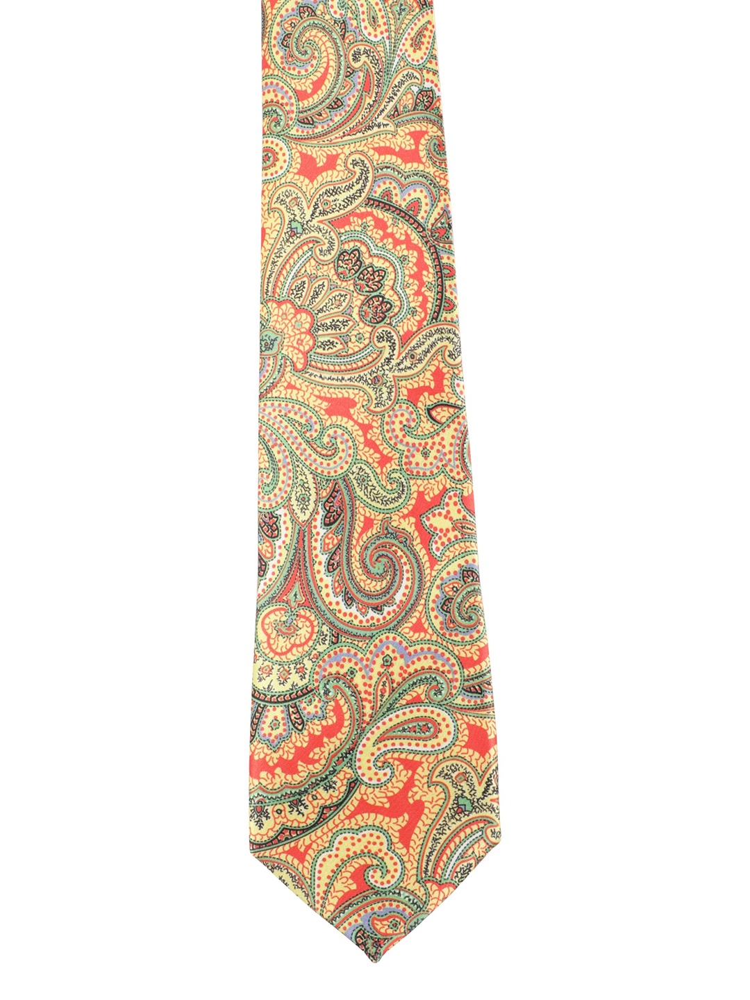 

Alvaro Castagnino Men Yellow & Orange Printed Skinny Tie
