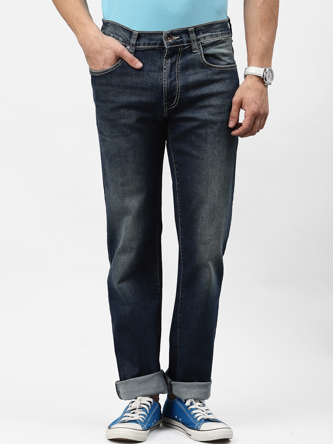 

Pepe Jeans Men Stretchable Light Fade Jeans, Blue