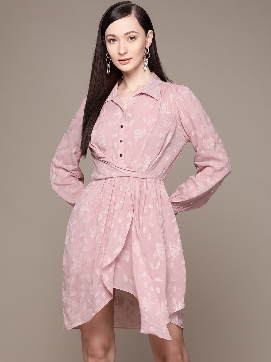 

Label Ritu Kumar Pink Dress With Camisole