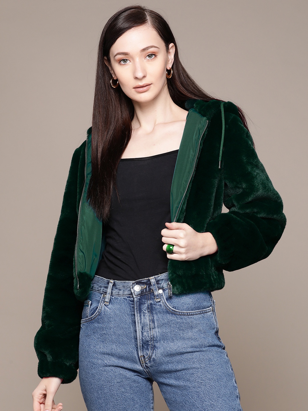 

Label Ritu Kumar Women Green Tailored Jacket