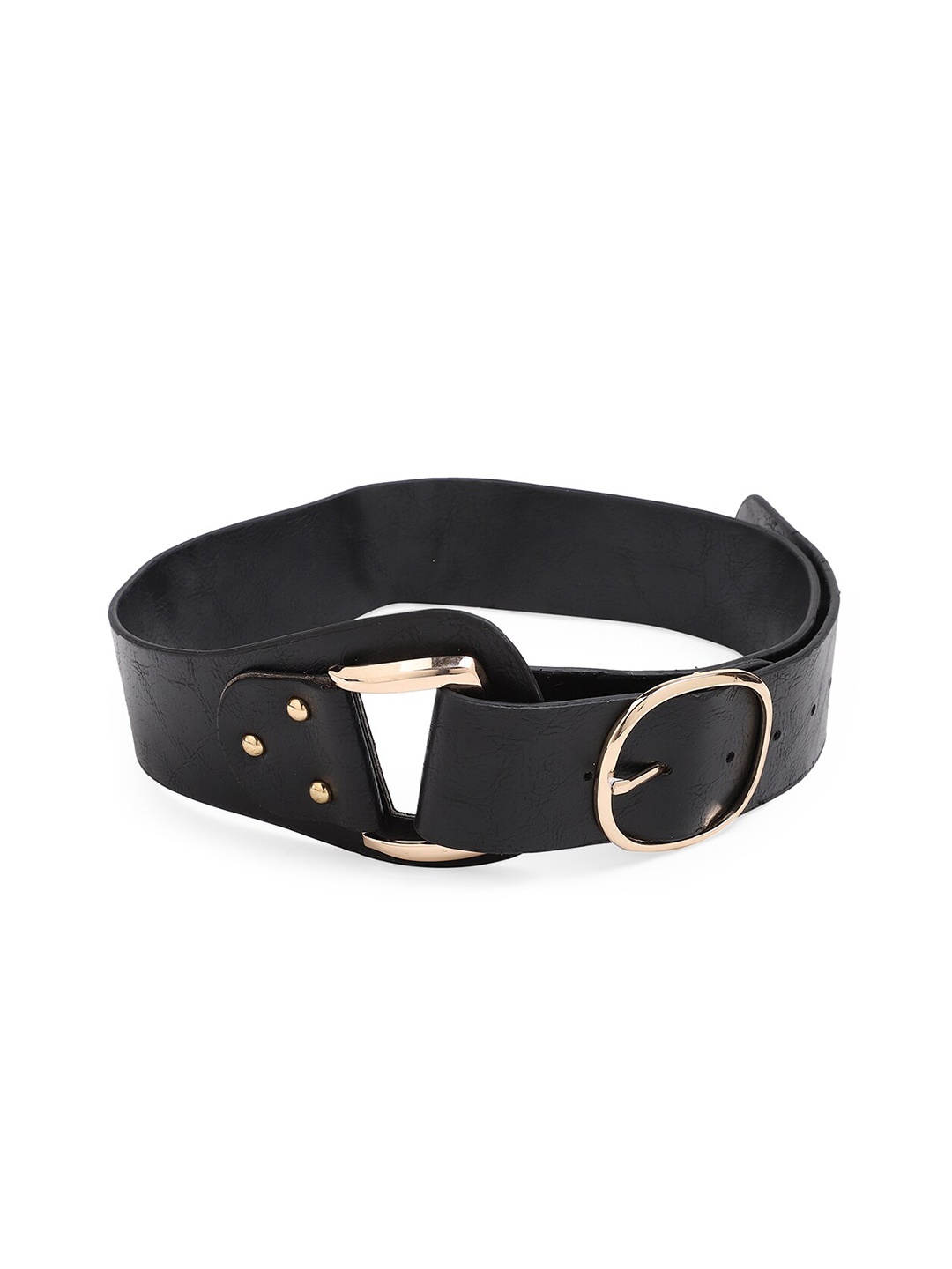 

20Dresses Women Black Textured Belt