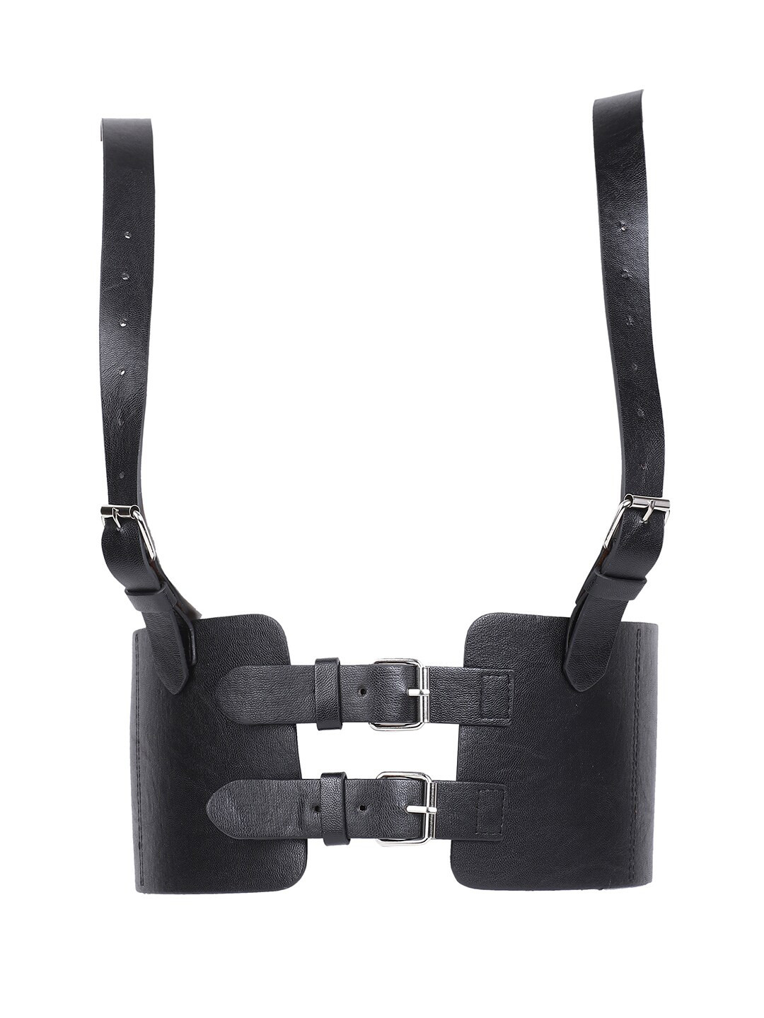 

20Dresses Women Black Solid Suspender Style Belt