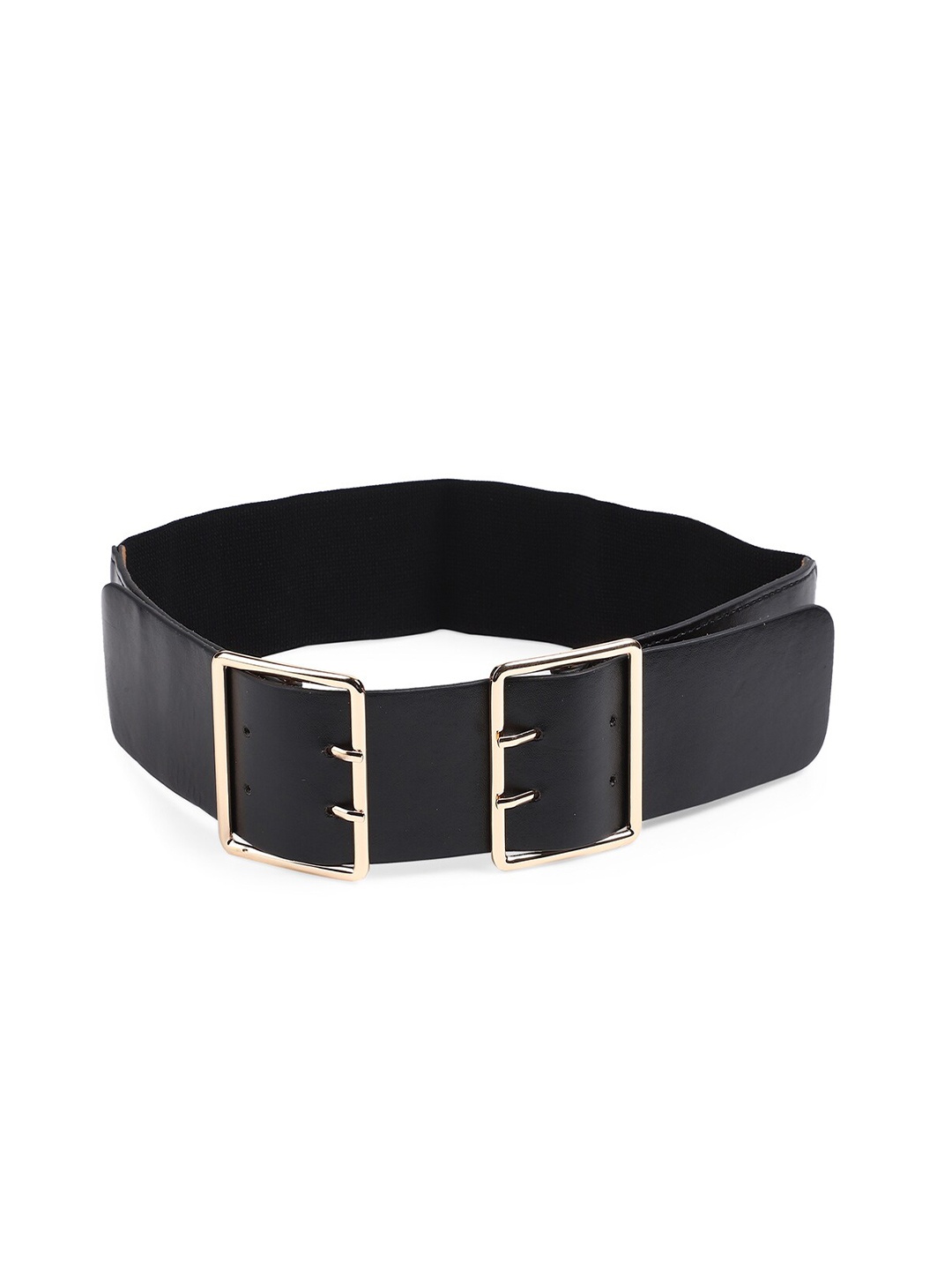 

20Dresses Women Black & Gold-Toned Stretchable I Look Perfect Belt