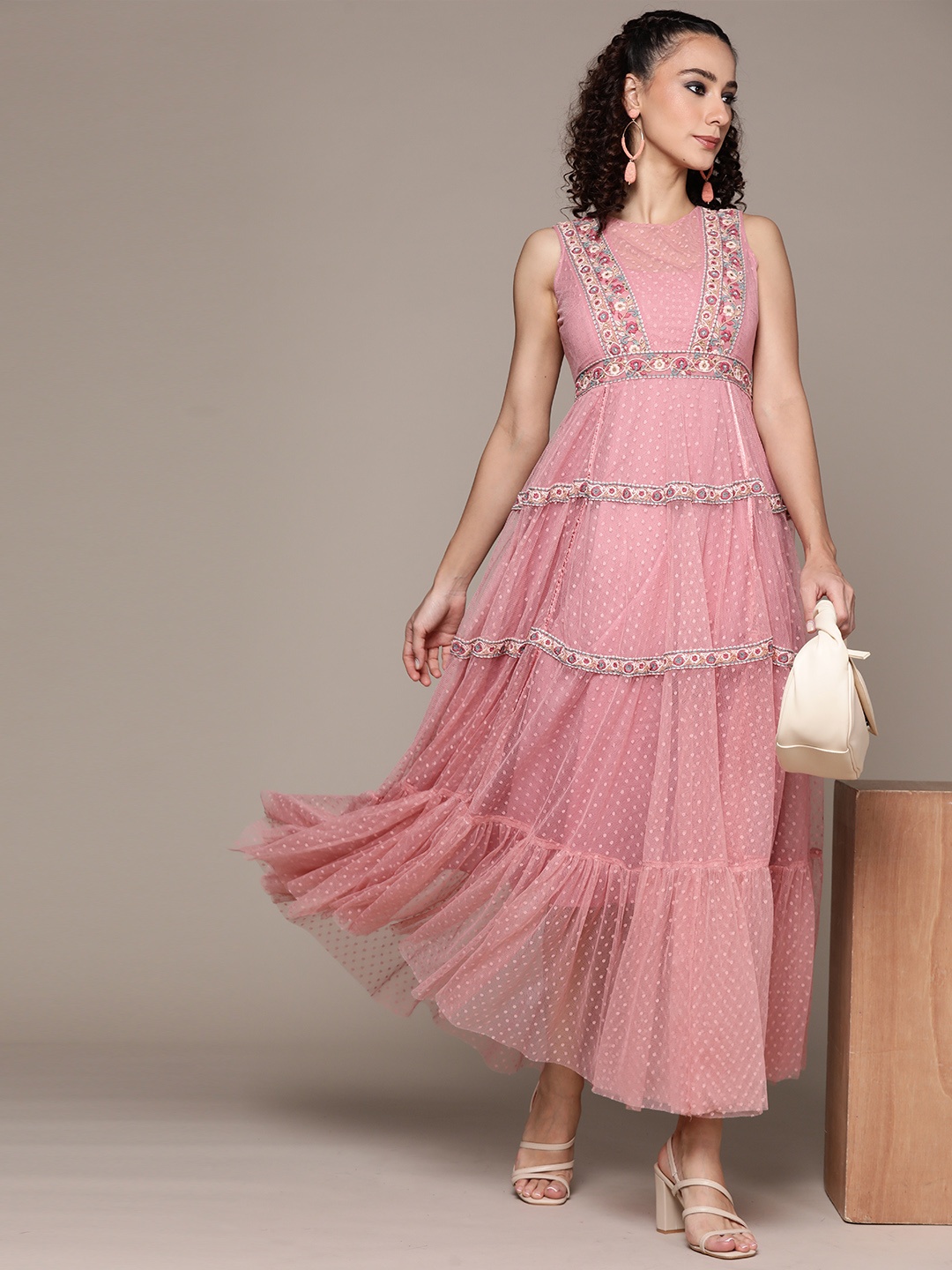 

Ritu Kumar Pink Maxi Dress