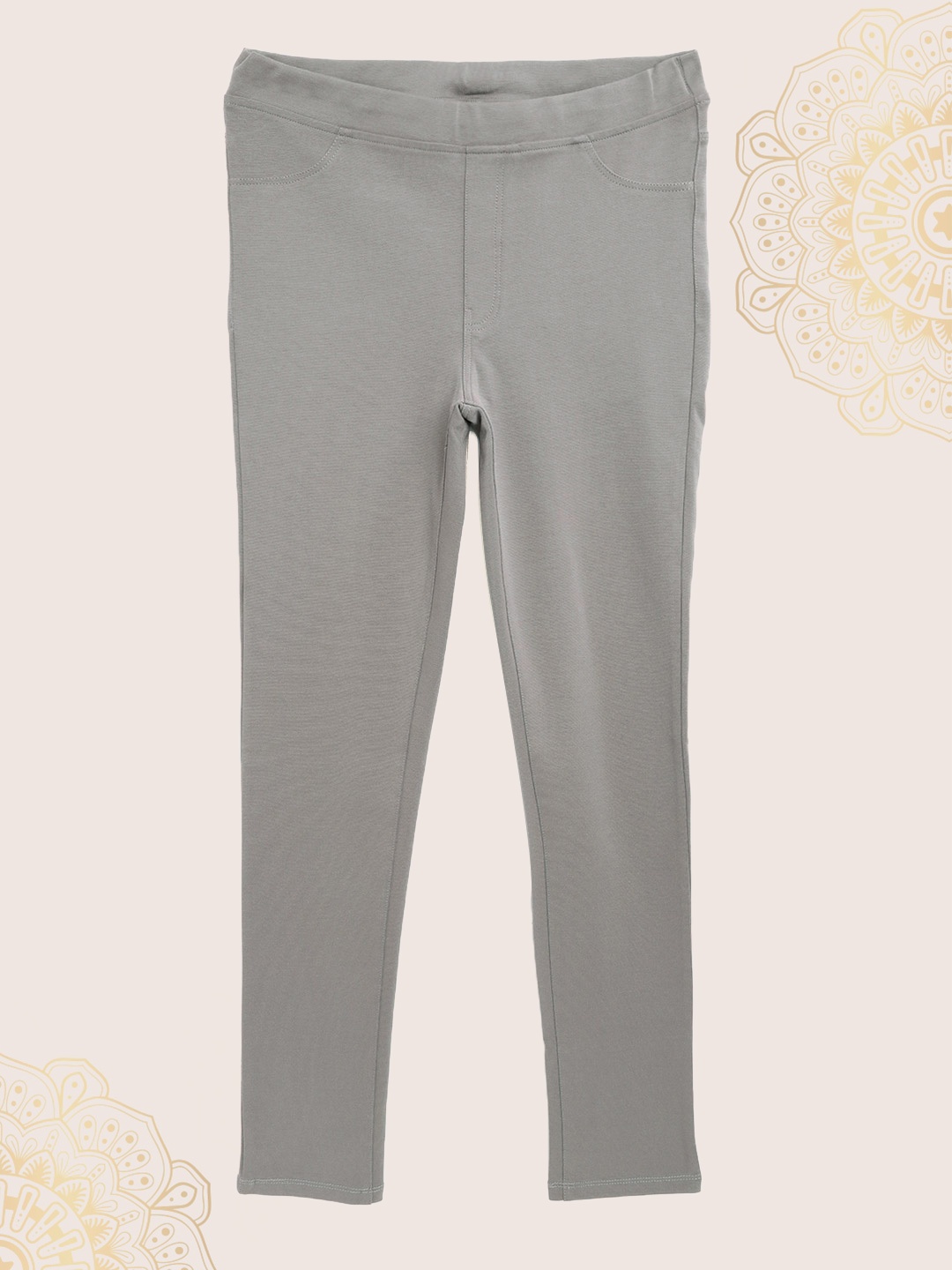 

Biba Girls Grey Solid Treggings