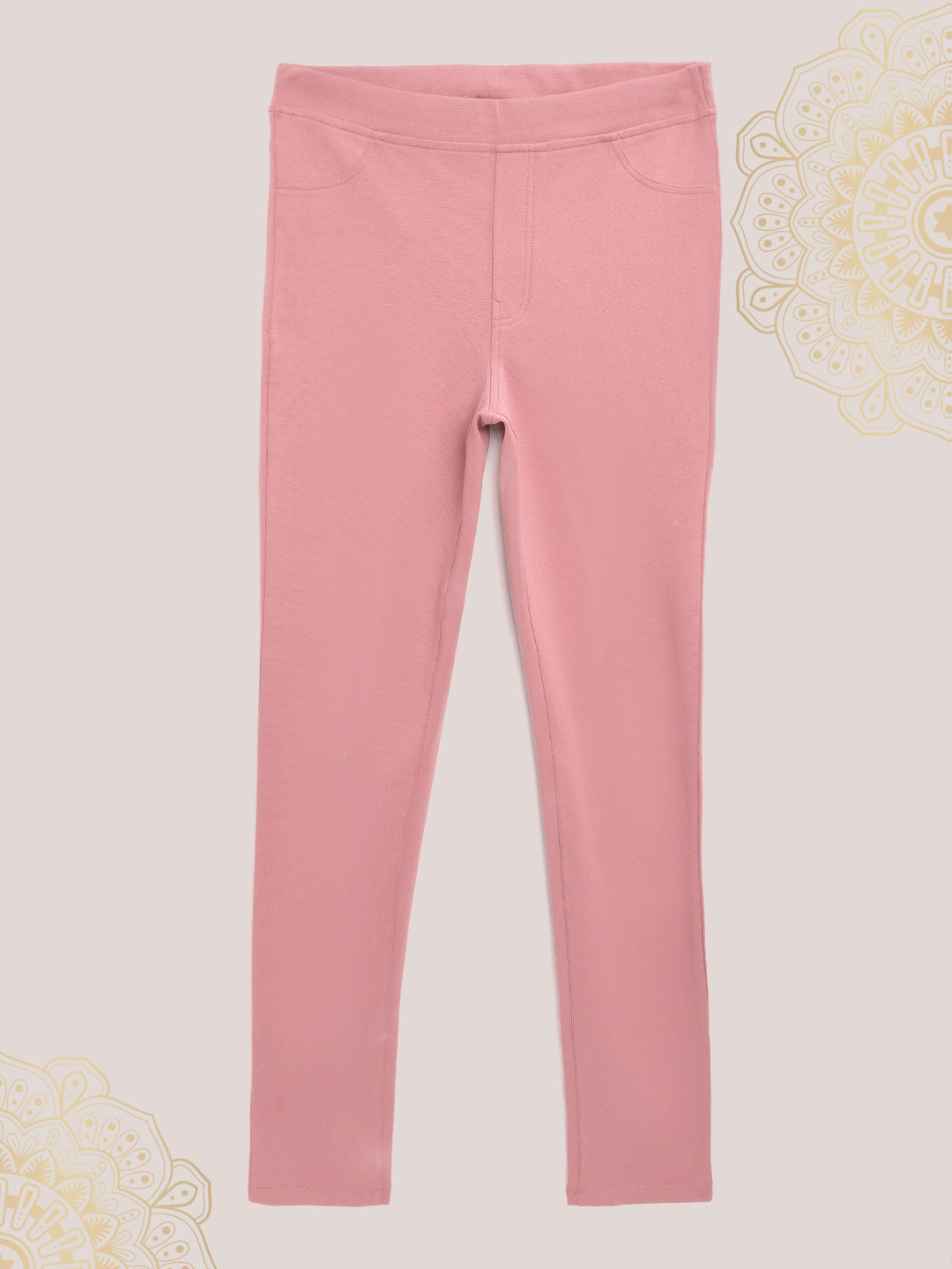 

Biba Girls Pink Solid Treggings