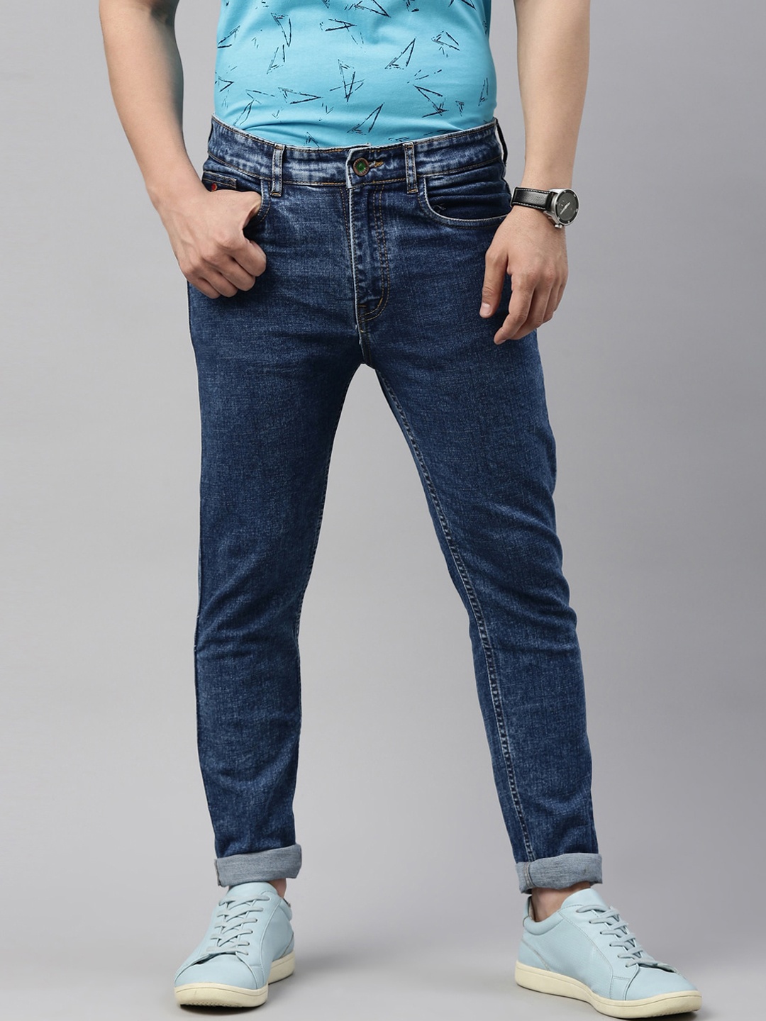 

CINOCCI Men Blue Slim Fit Stretchable Jeans