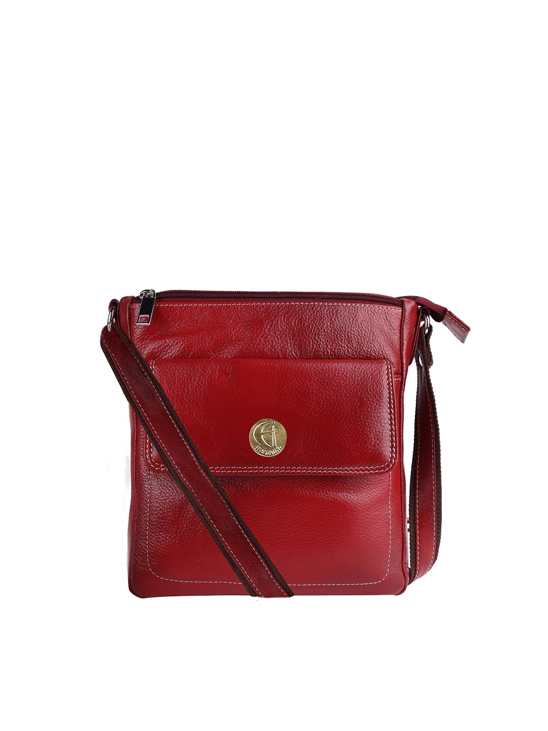 

HiLEDER Unisex Maroon Messenger Bag