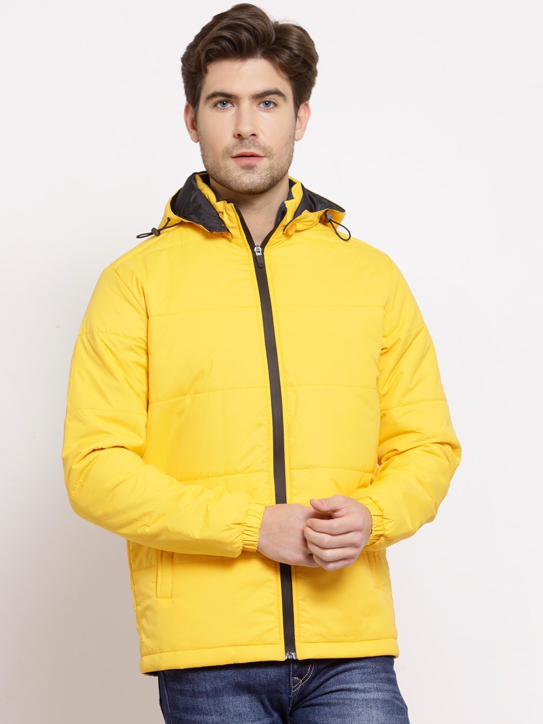

Style Quotient Men Yellow Lightweight Padded Jacket