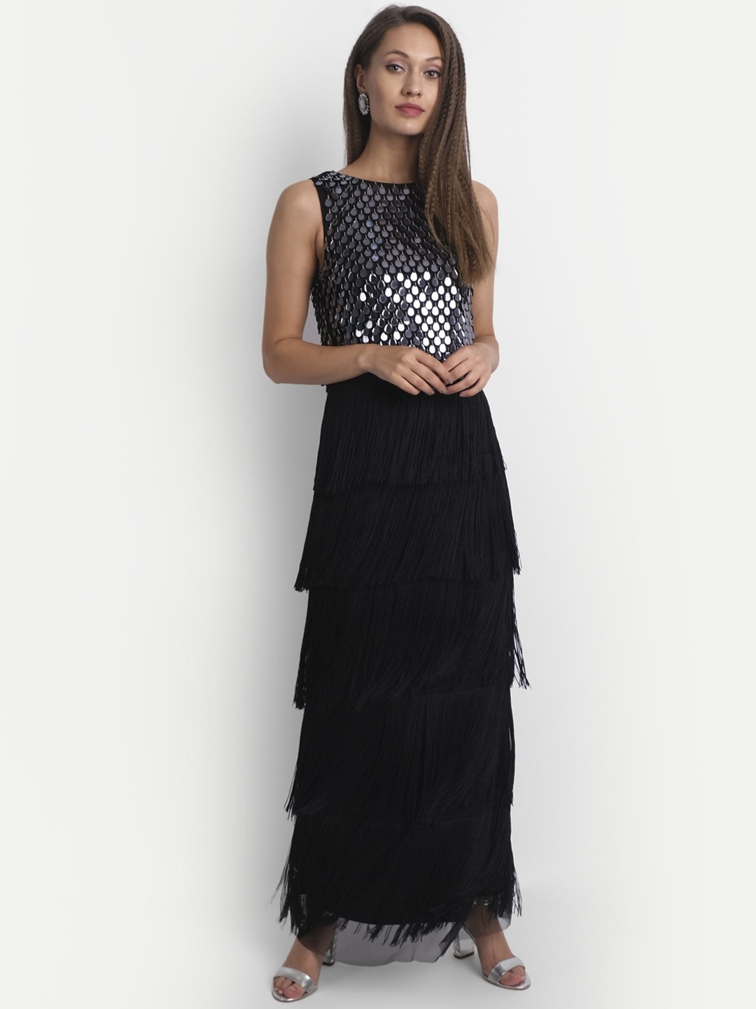 

LY2 Black Lace Maxi Dress