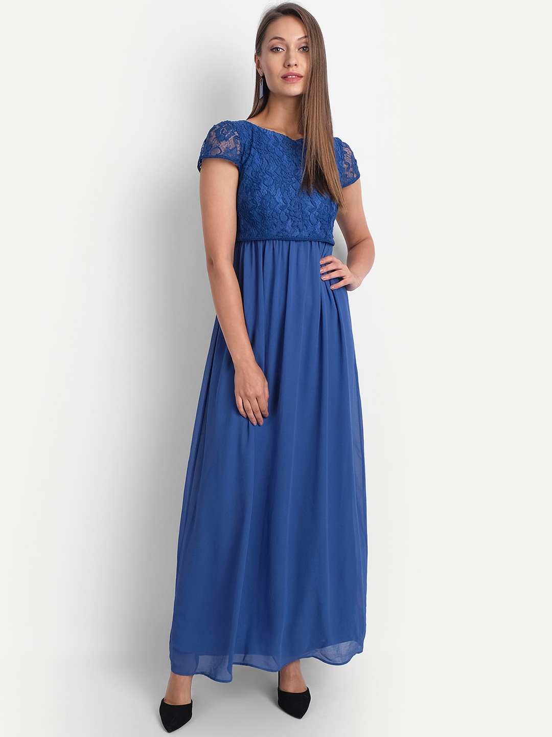 

LY2 Blue Lace Maxi Dress