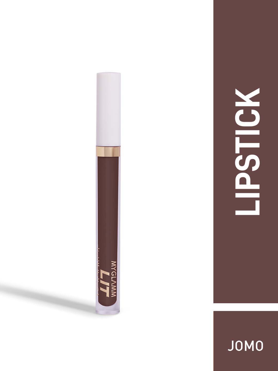 

MyGlamm LIT Liquid Matte Lipstick-JOMO-3ml, Brown