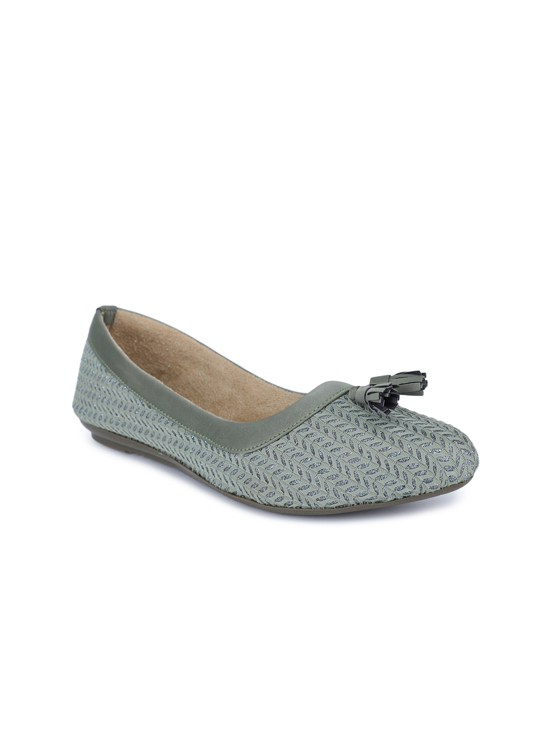 

SAPATOS Women Green Ballerinas with Tassels Flats