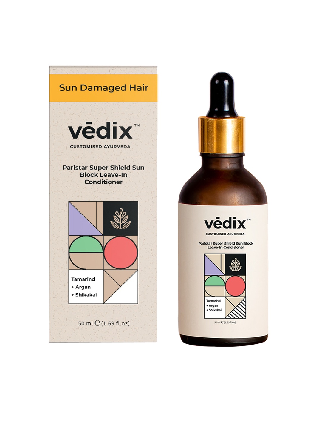 

VEDIX Customized Ayurvedic Paristar Super Shield Sun Block Leave-In Conditioner - 50ml, Transparent