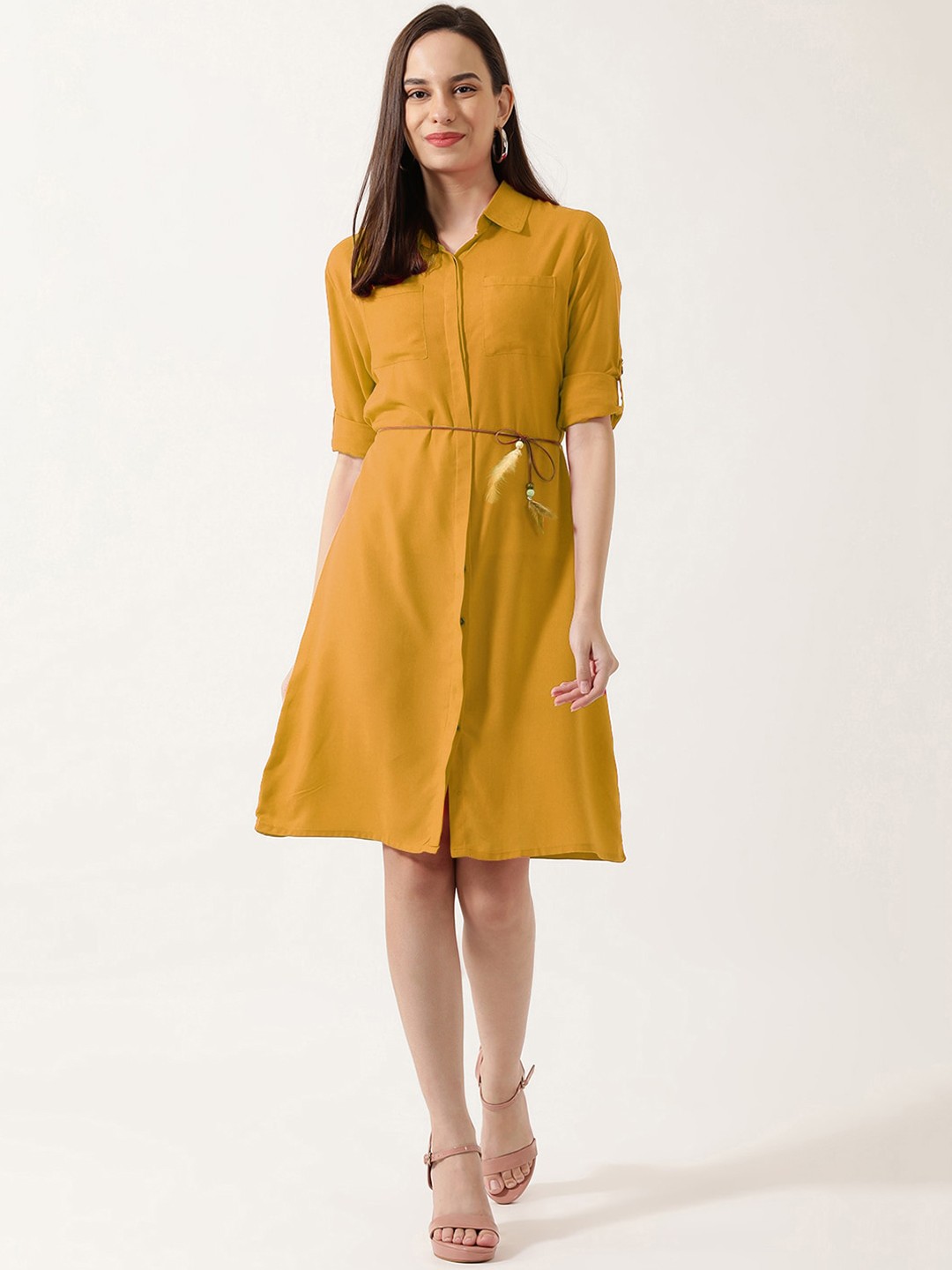 

V2 Value & Variety Yellow Shirt Dress