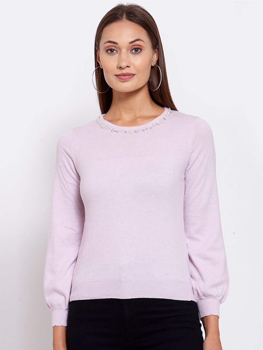 

KLOTTHE Women Lavender Pullover