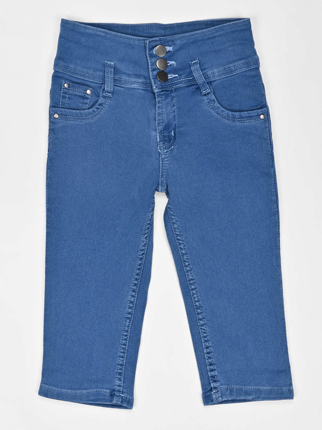 

ZOLA Girls Blue Cotton Capris