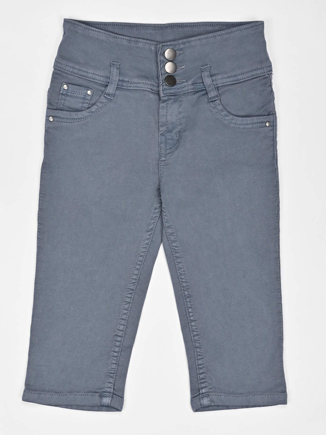 

ZOLA Girls Grey Denim Capris
