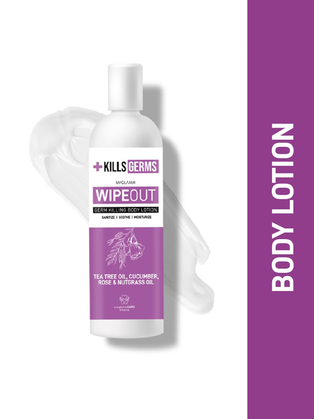 

MyGlamm Wipeout Germ Killing Body Lotion - 200 ml, White