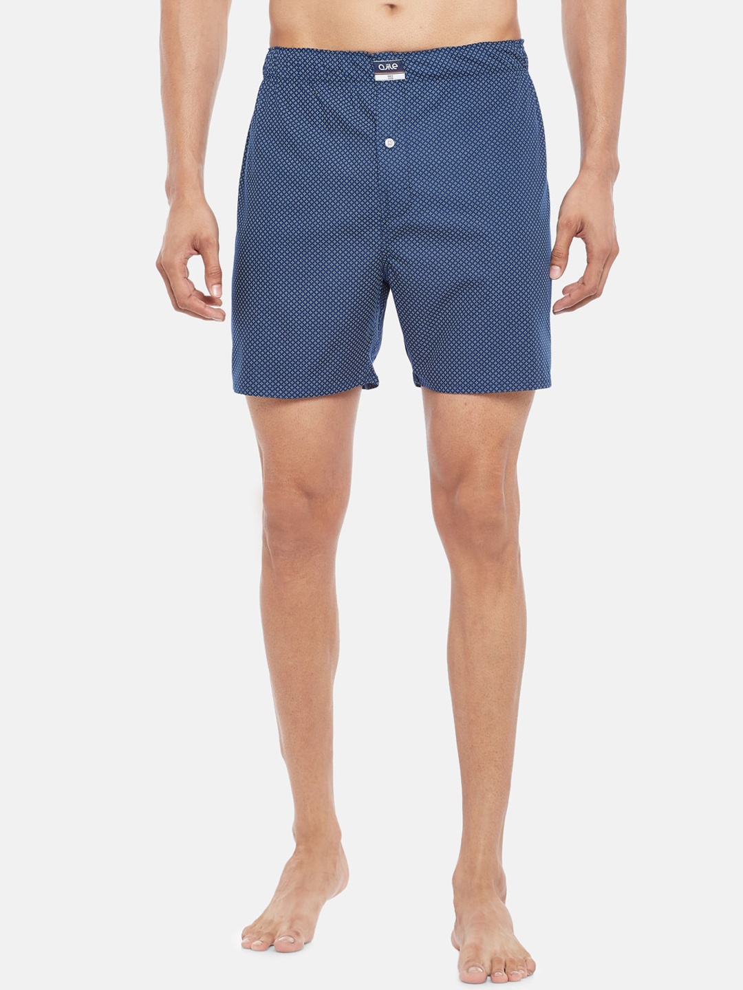 

Ajile by Pantaloons Men Navy Blue & White Printed Pure Cotton Boxer 110102324NAVY