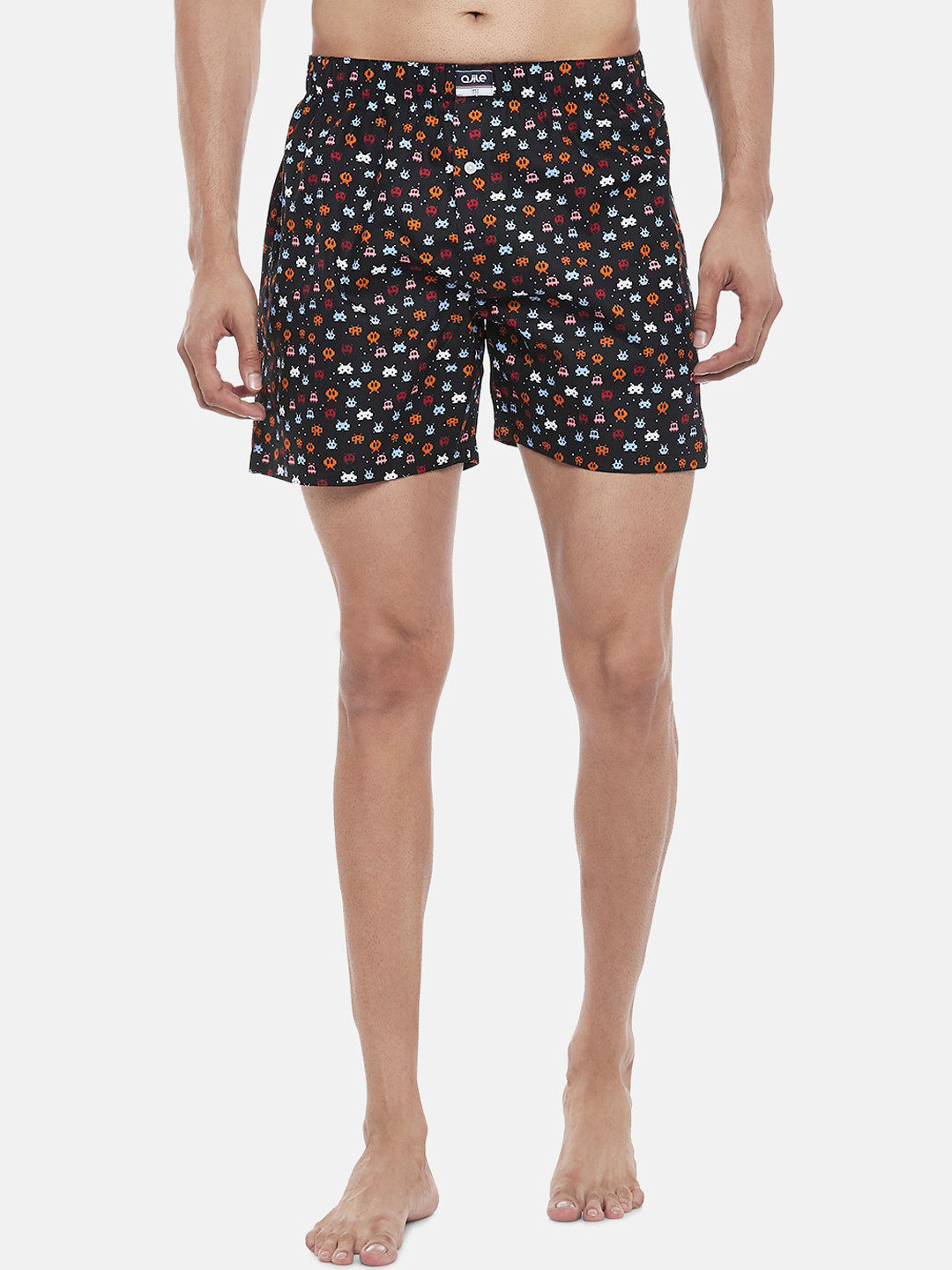 

Ajile by Pantaloons Men Black & Blue Printed Pure Cotton Boxers 8905172760009