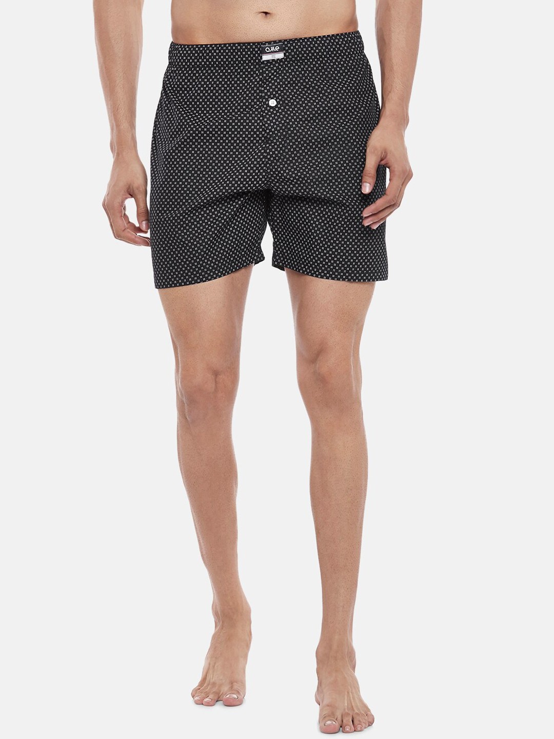 

Ajile by Pantaloons Men Black & White Printed Pure Cotton Boxers 8905172760160
