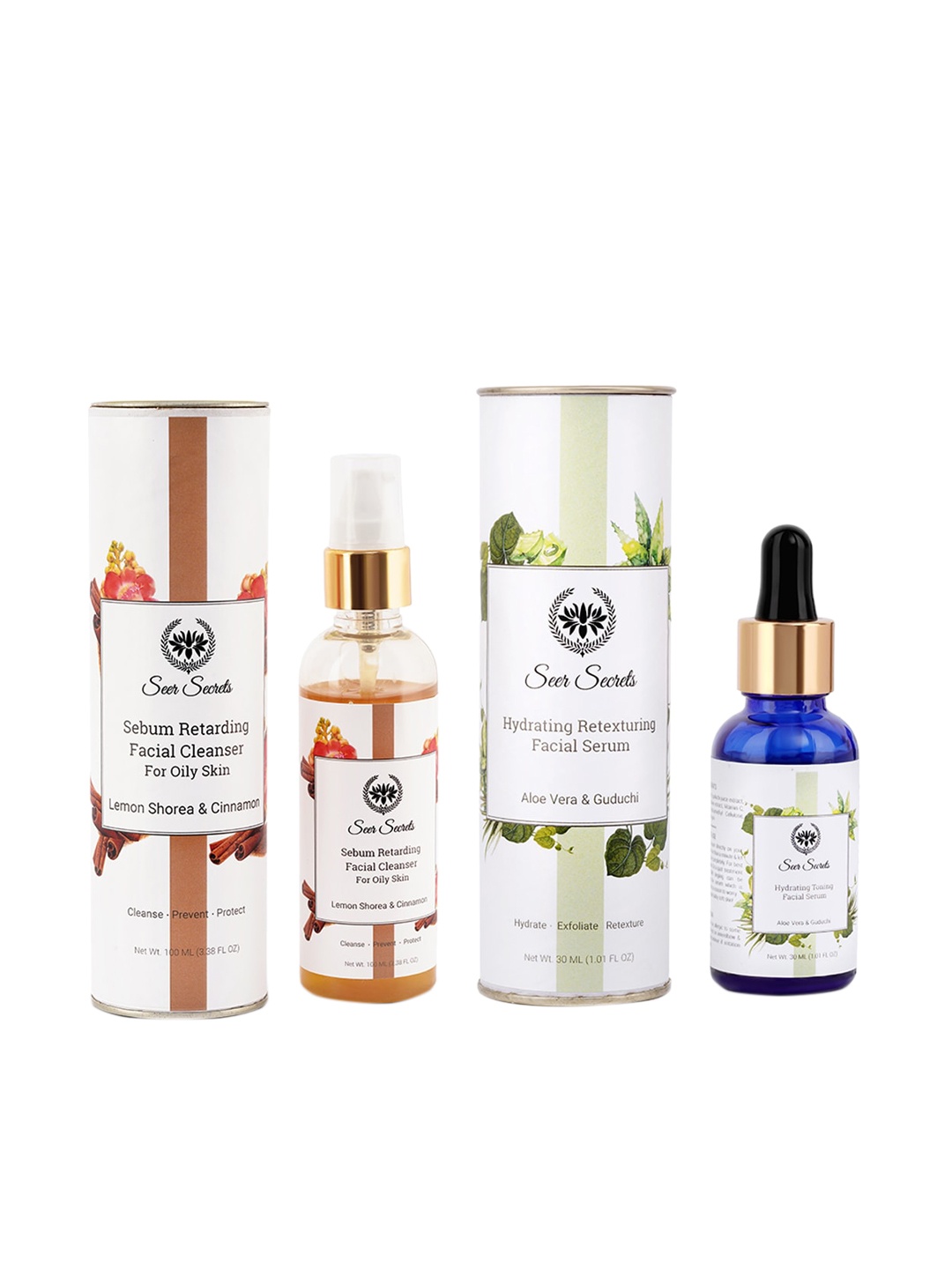 

Seer Secrets Pack Of 2 Face Wash & Cleanser 130 ml, Multi