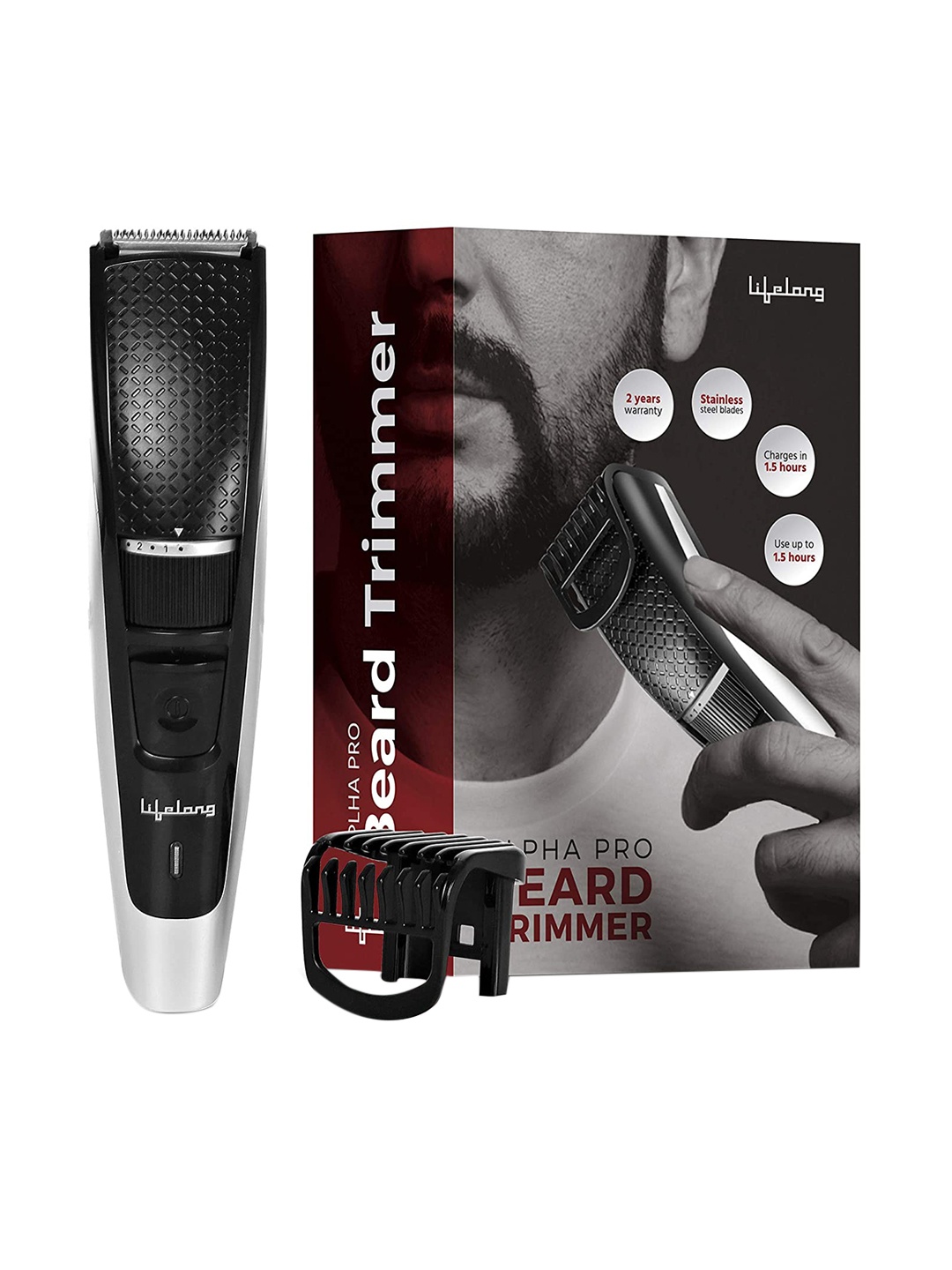 

Lifelong LLPCM19 Beard Trimmer, Black