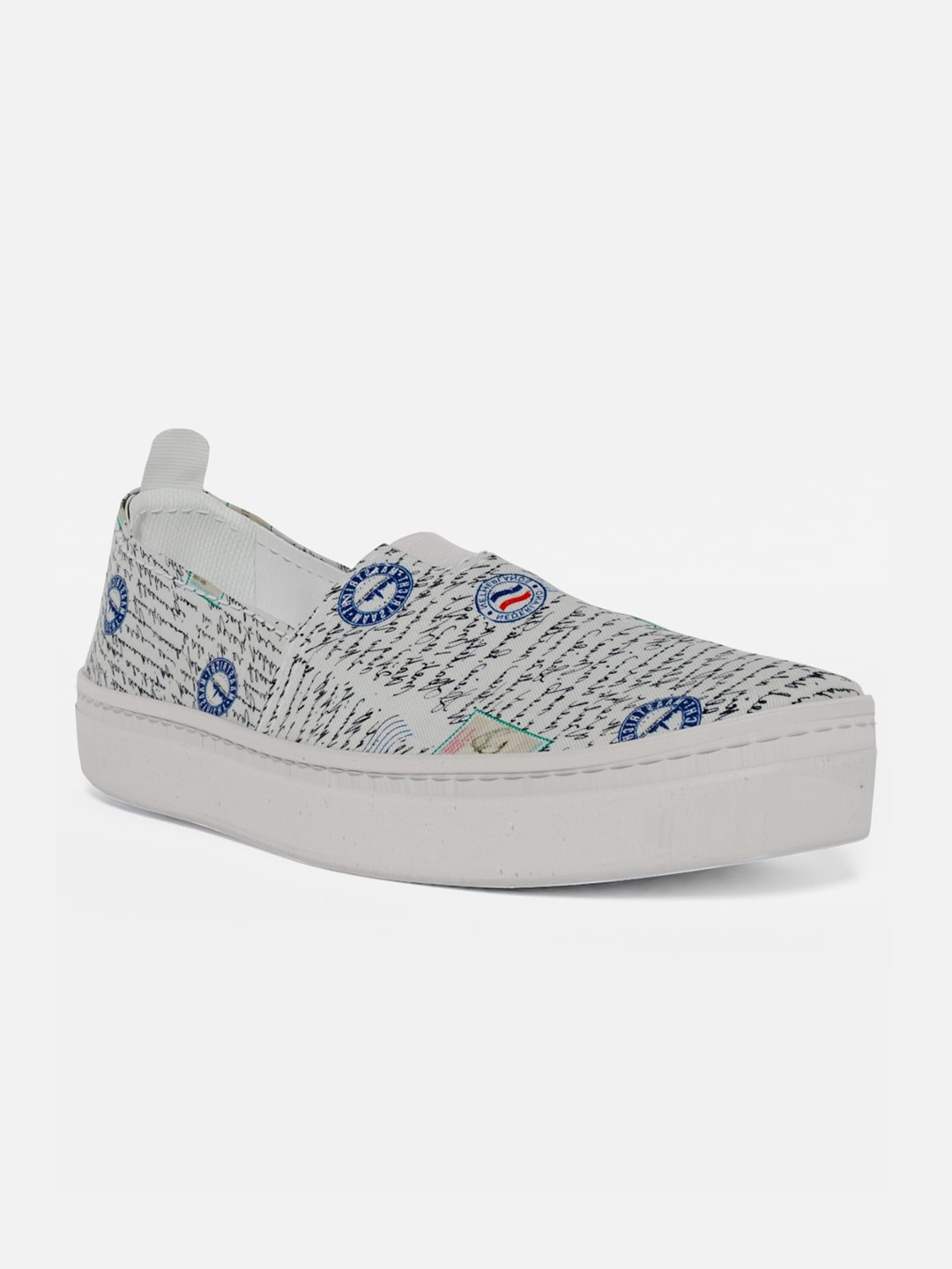 

LOKAIT The Sneakers Company Men Multicoloured Printed Slip-On Sneakers, Multi