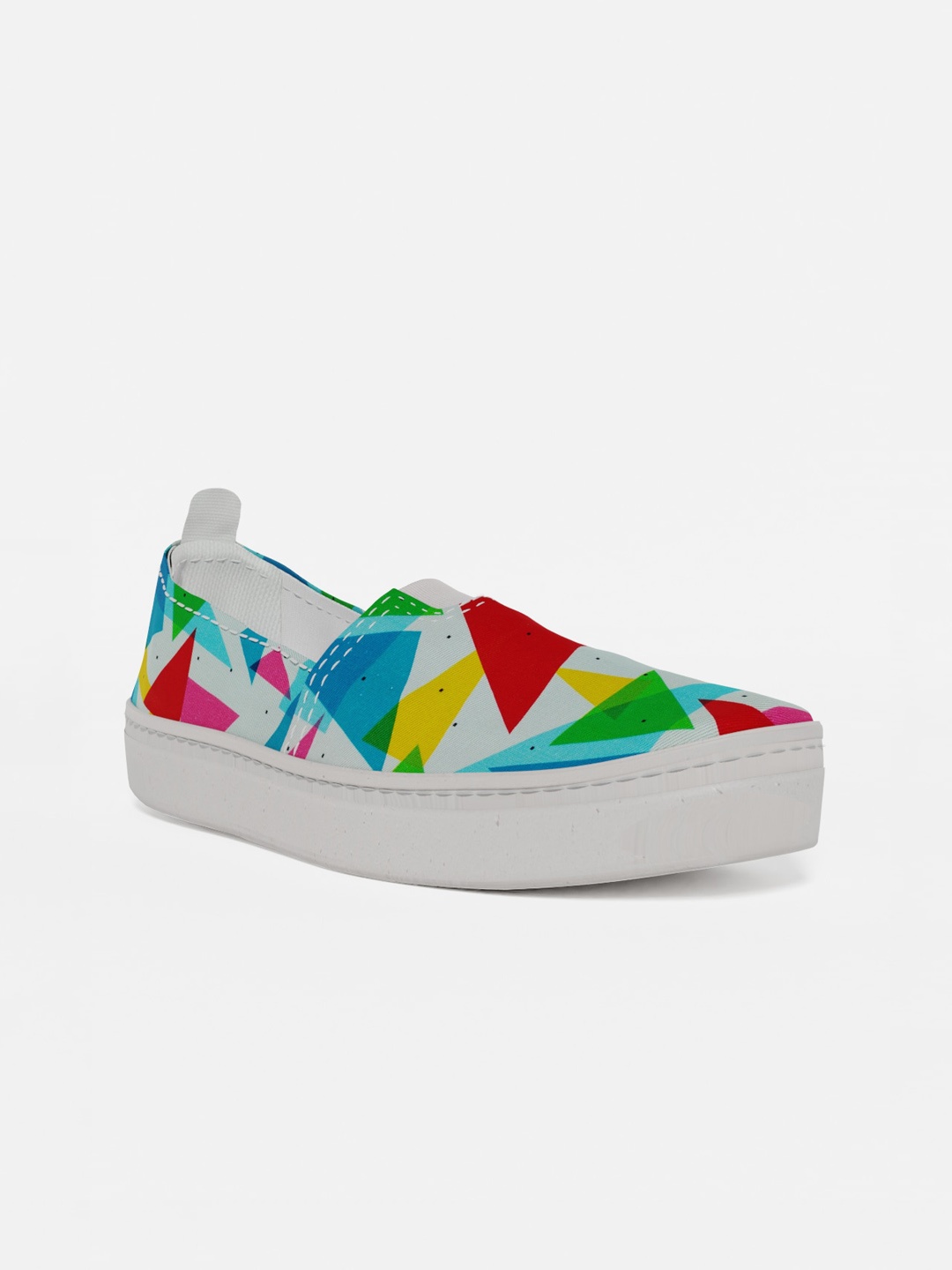 

LOKAIT The Sneakers Company Women Multicoloured Printed Slip-On Sneakers, Multi