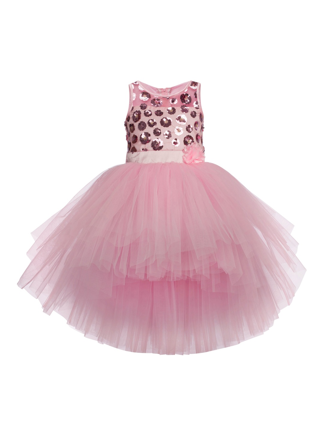 

Toy Balloon kids Pink Embellished Net Dress