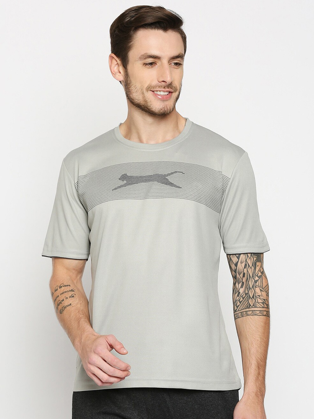 

Black Panther Men Grey Typography Slim Fit Printed Pockets T-shirt