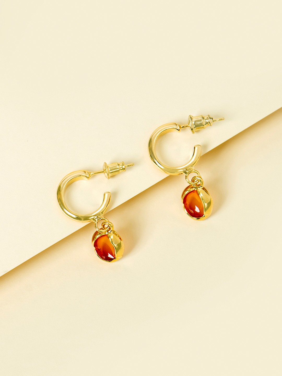 

Mikoto by FableStreet Women Gold-Plated Classic Studs Earrings