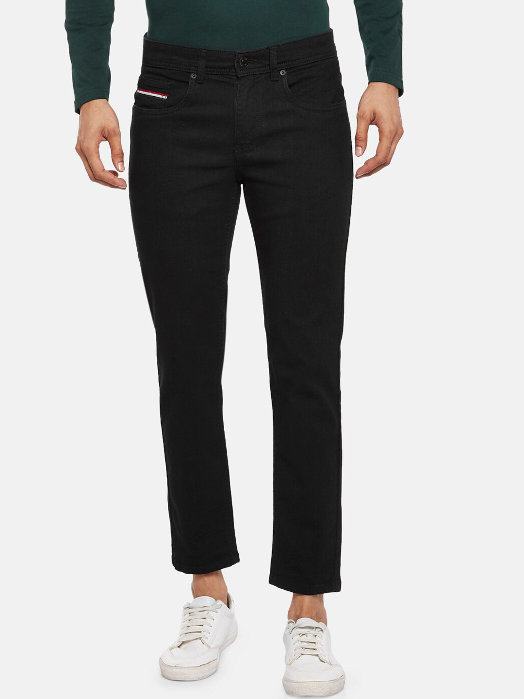 

People Men Black Skinny Fit Stretchable Jeans