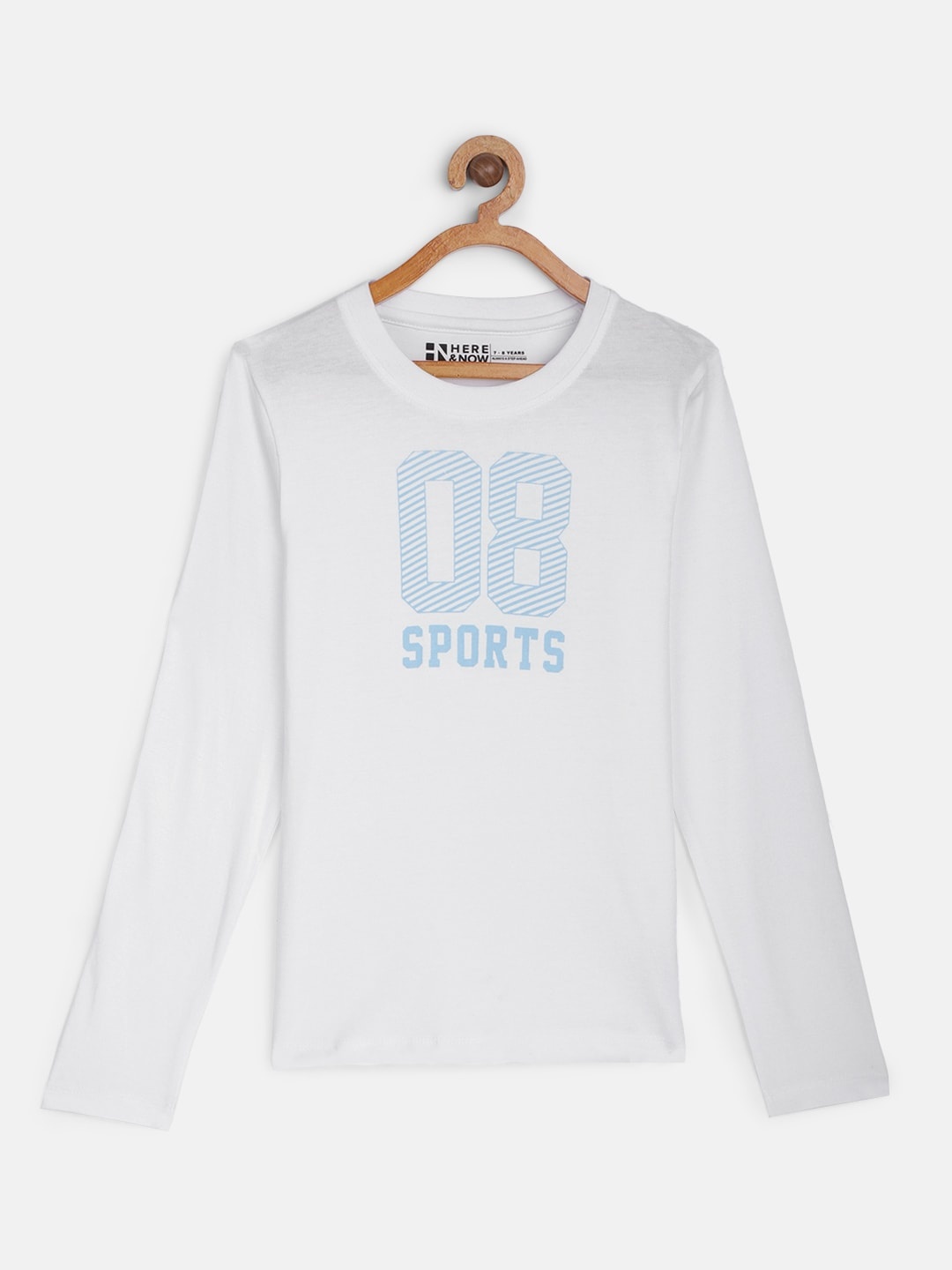 

HERE&NOW Boys White Typography Printed T-shirt
