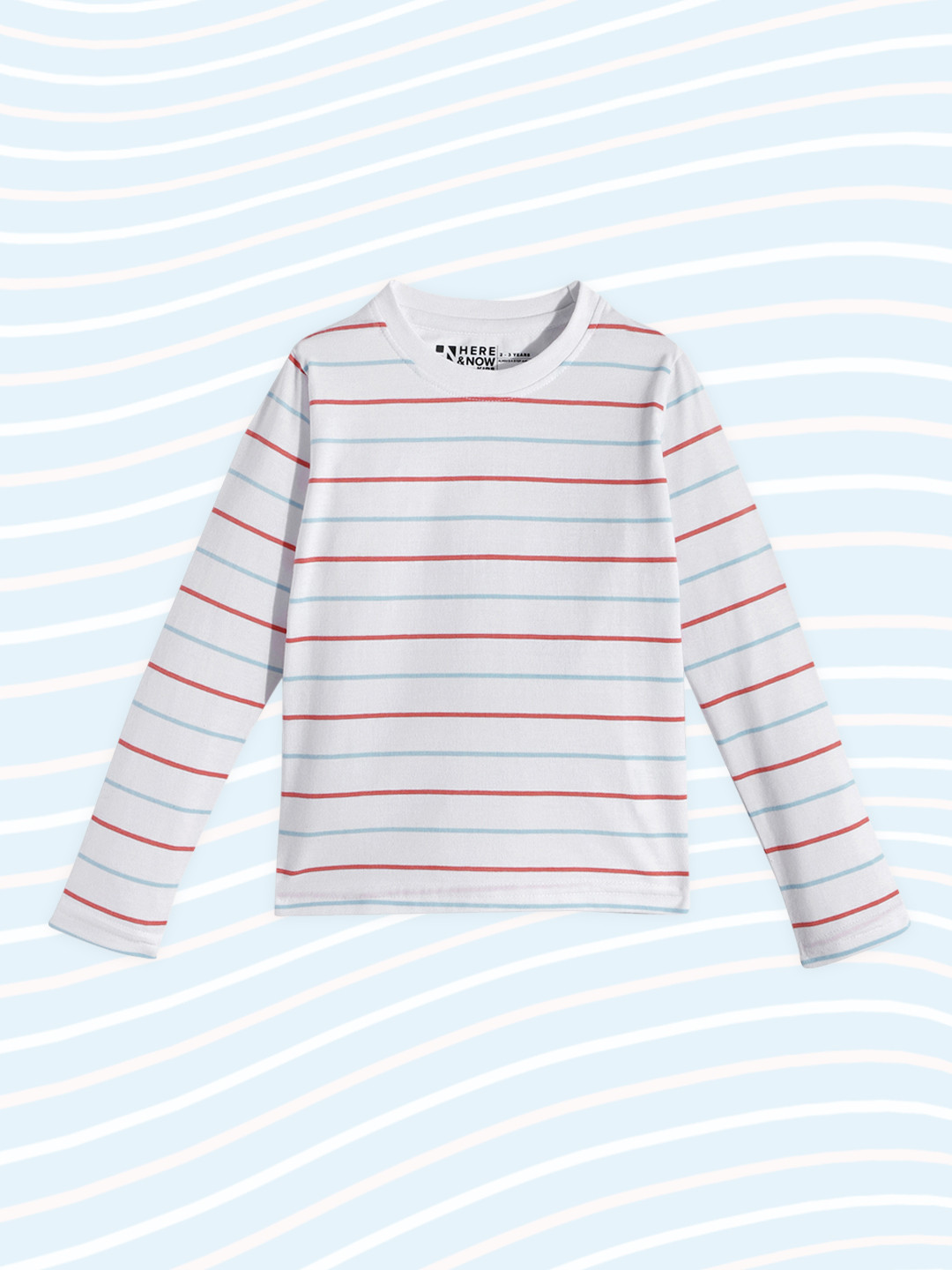 

HERE&NOW Boys White Striped T-shirt