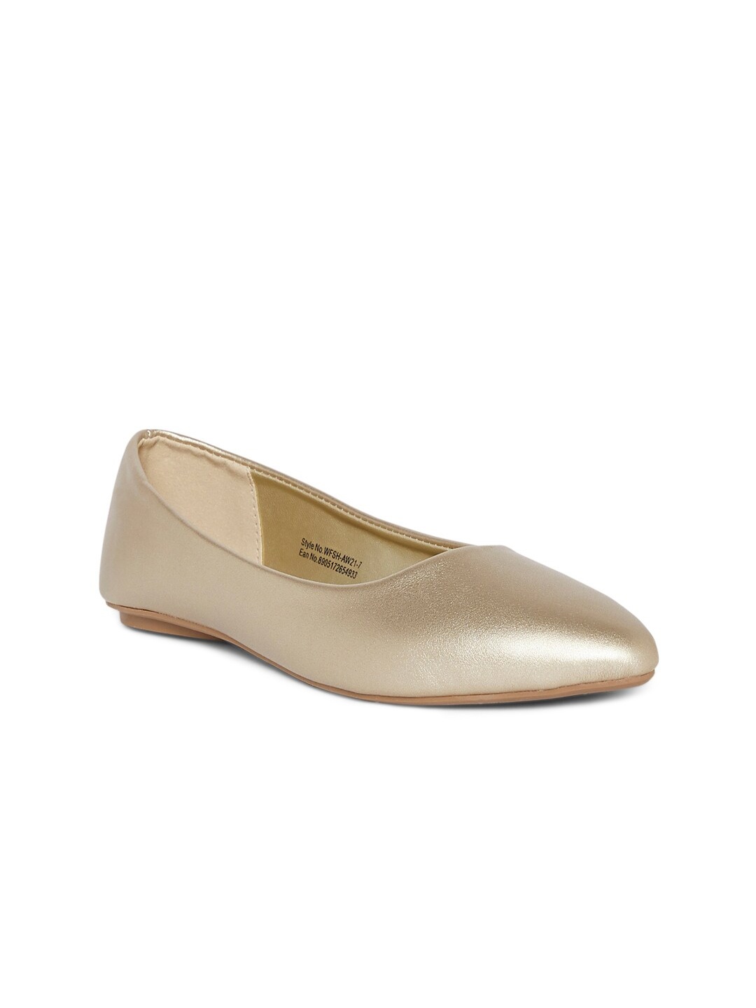 

Forever Glam by Pantaloons Women Gold-Toned Ballerinas Flats