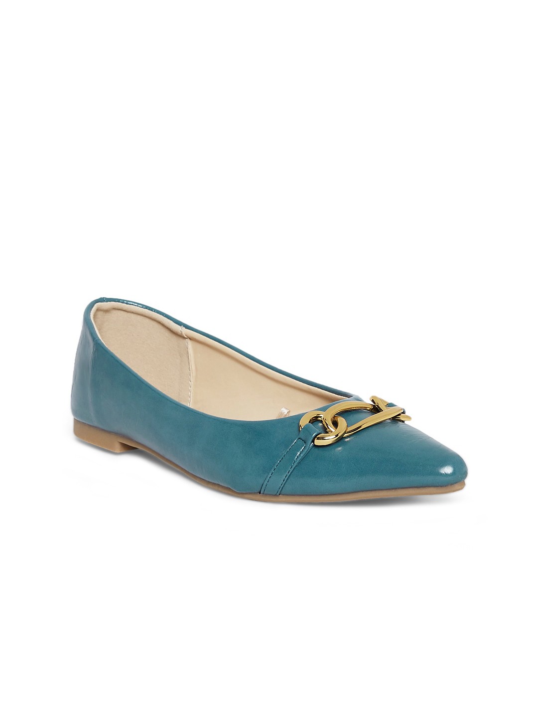 

Forever Glam by Pantaloons Women Teal Blue Ballerinas Flats