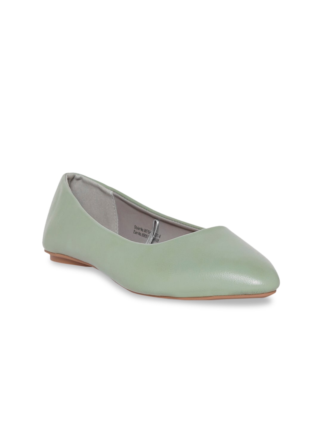 

Forever Glam by Pantaloons Women Green Solid Ballerinas Flats