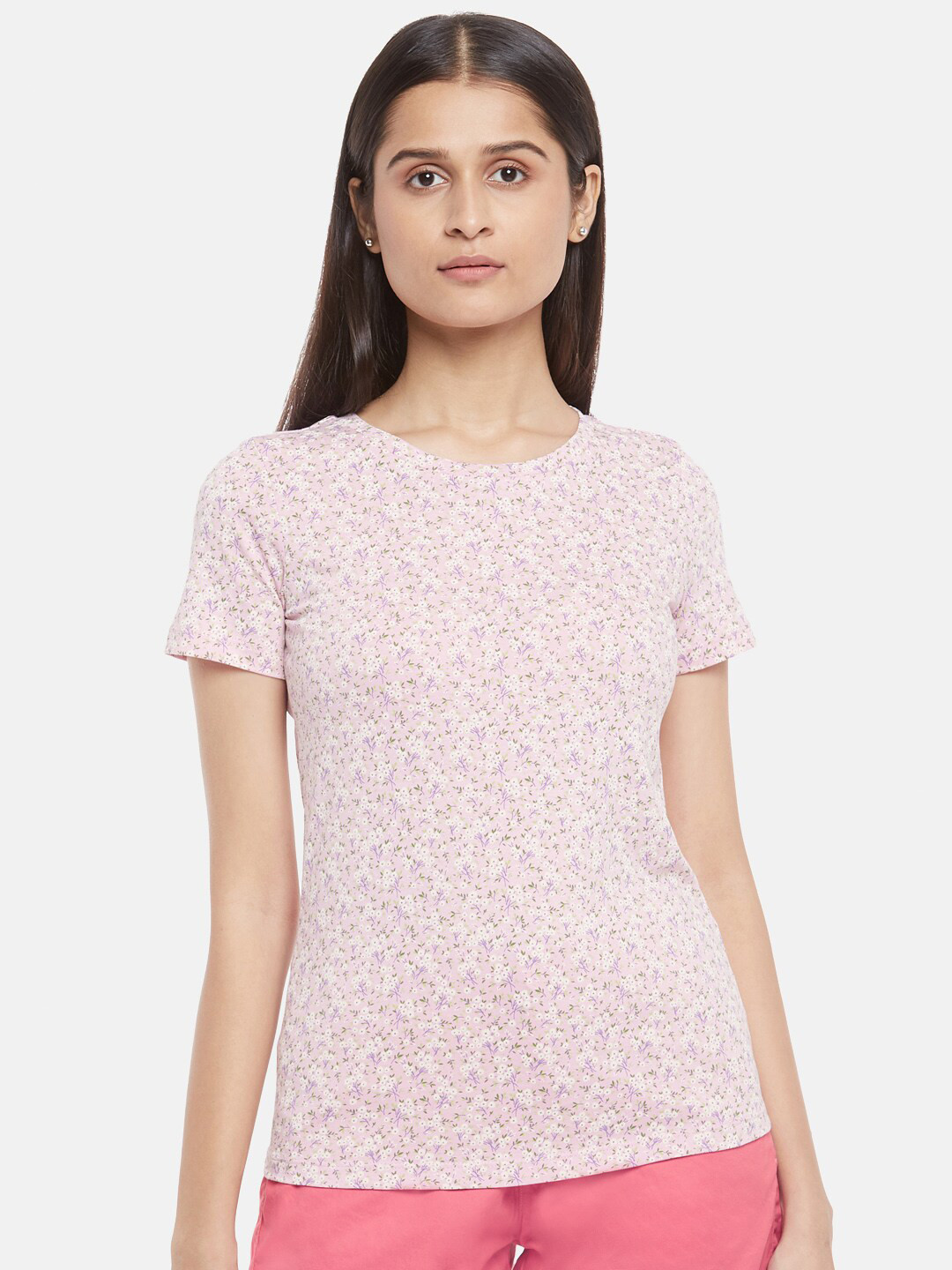 

Honey by Pantaloons Women Purple Printed T-shirt