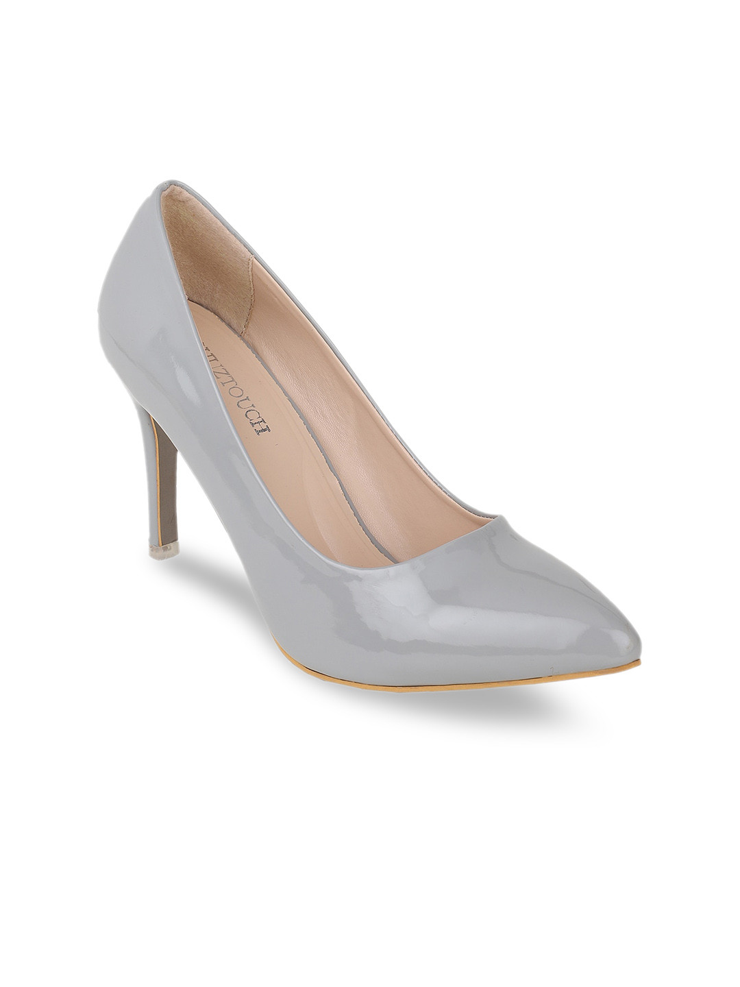 

SHUZ TOUCH Grey Party Stiletto Pumps