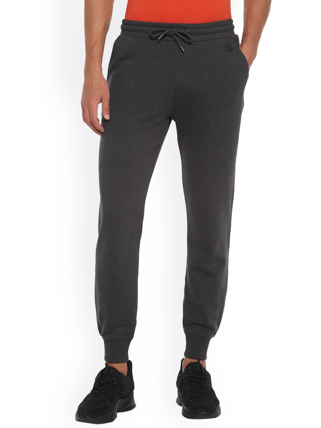 

Ted Baker Men Charcoal Grey Solid Joggers
