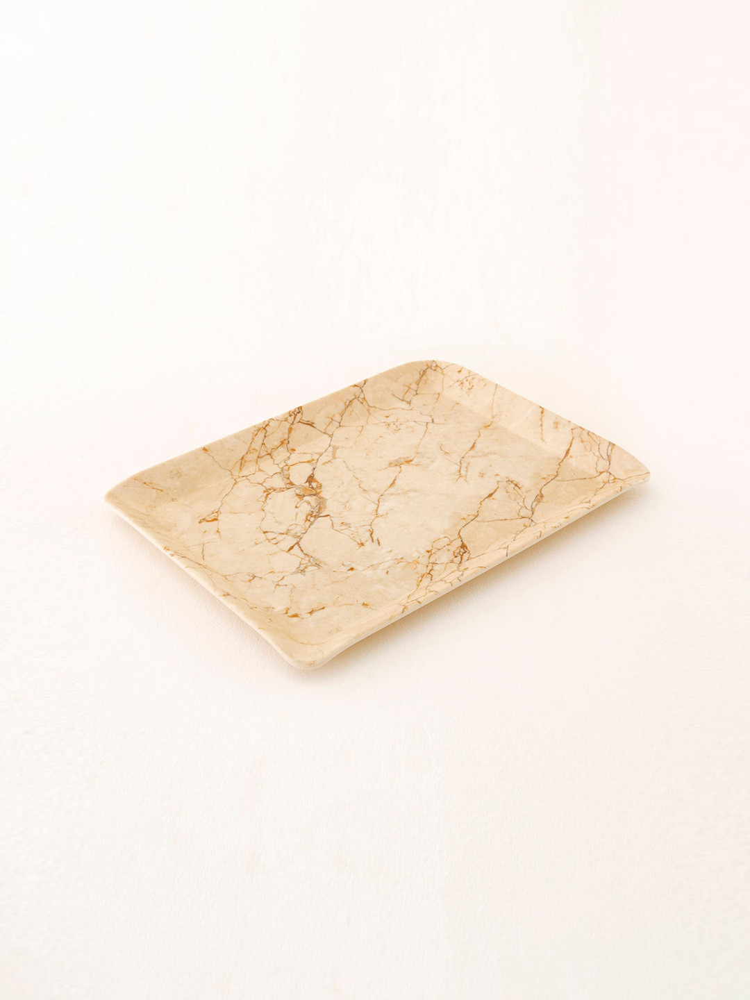 

Home Centre Beige & Brown Printed Tray
