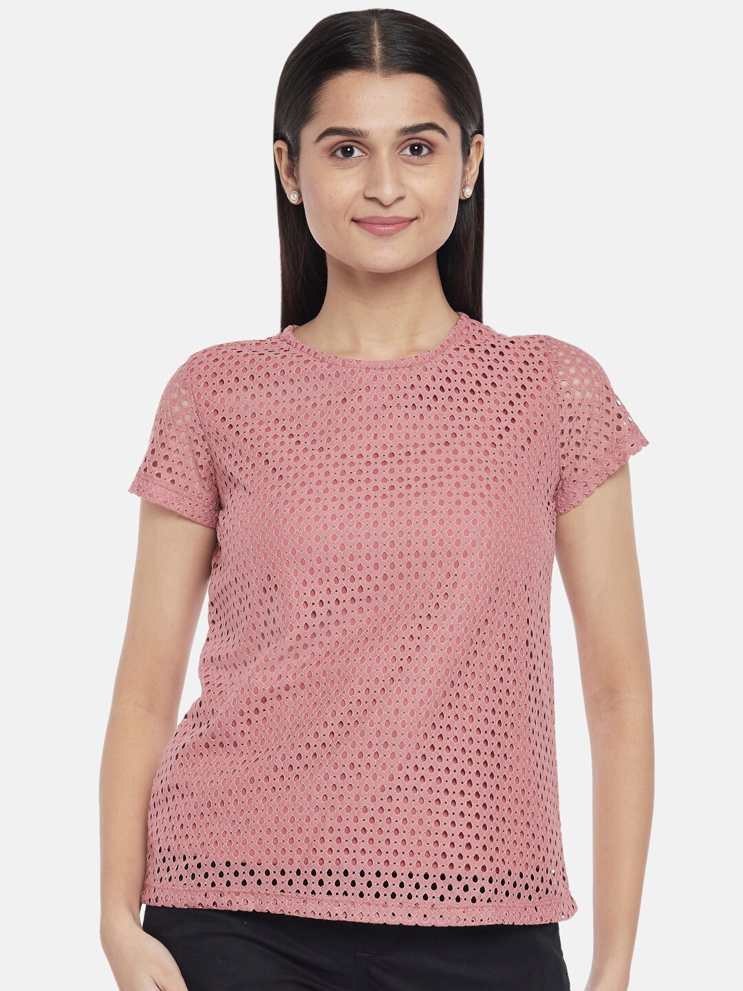 

Honey by Pantaloons Coral Regular Top
