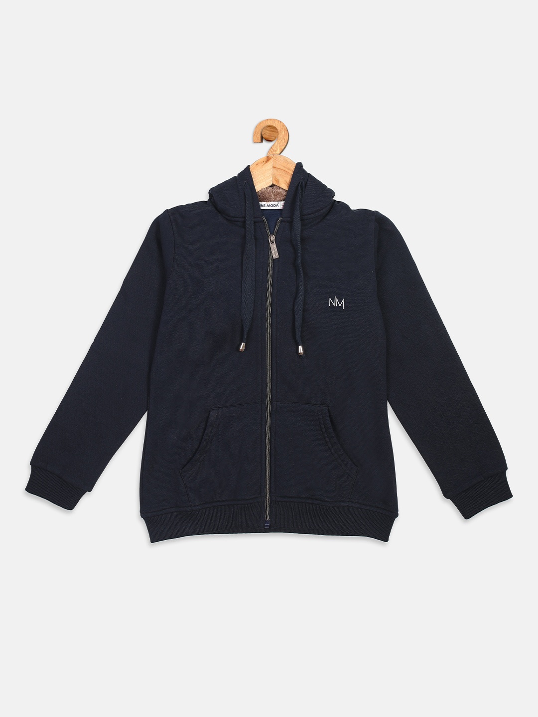 

Nins Moda Girls Navy Blue Hooded Sweatshirt
