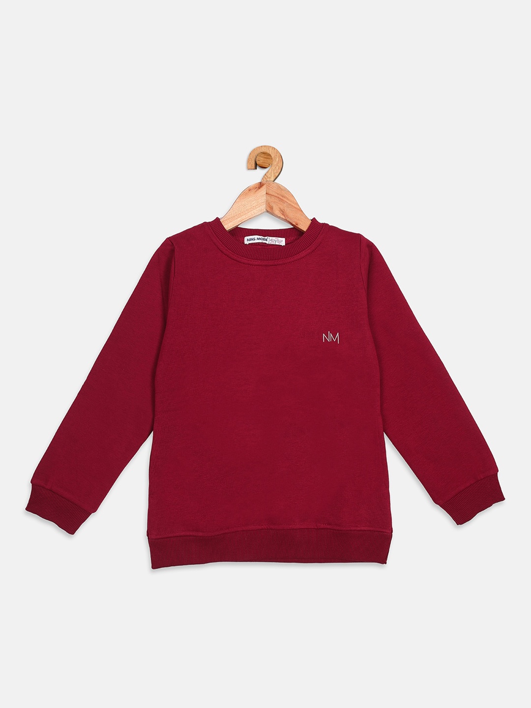 

Nins Moda Girls Maroon Sweatshirt