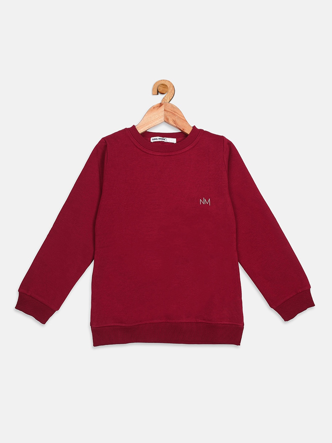 

Nins Moda Girls Maroon Sweatshirt