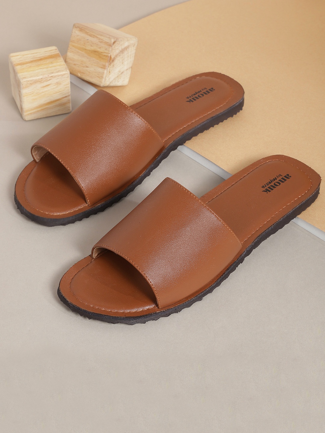 

Anouk Men Brown Comfort Sandals