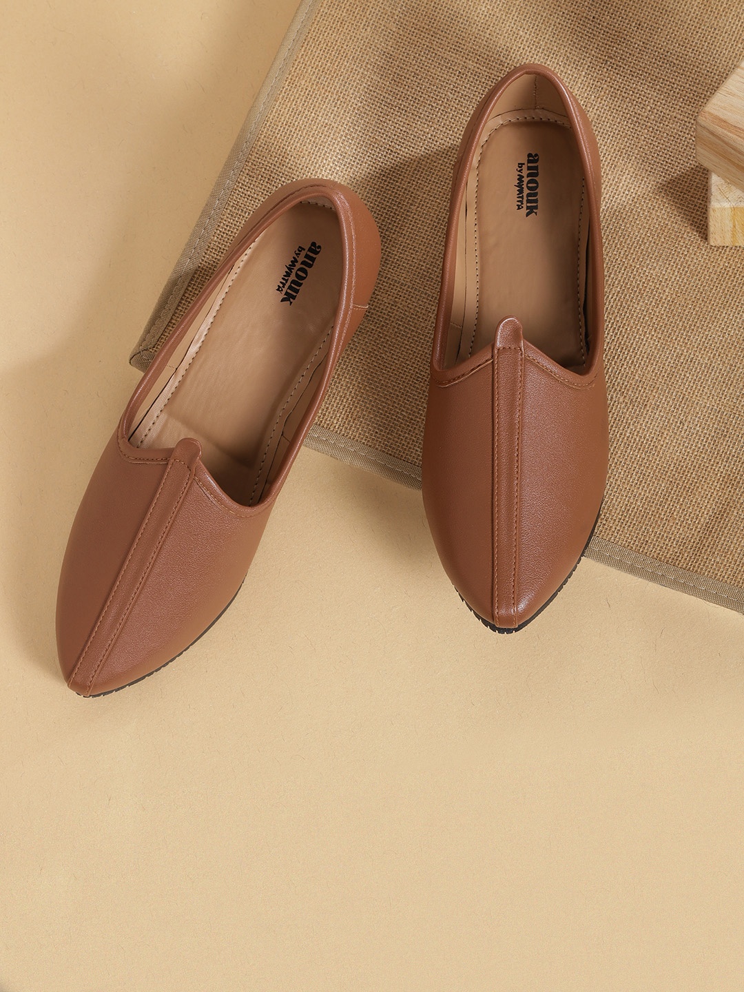 

Anouk Men Tan Brown Mojaris